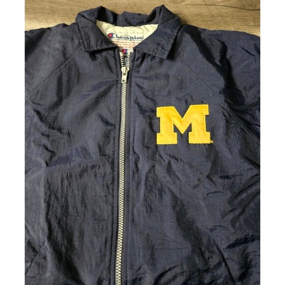 Vintage Michigan Wolverines Champion Coat Size L - Picture 4 of 9